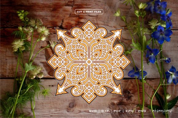 3D Mandala #1 Vector Eps 10: A Free Design Asset