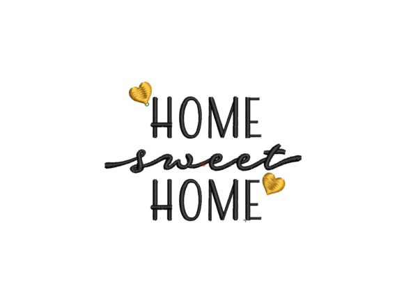 Crafting Cozy Visuals: The Home Sweet Home Embroidery Design