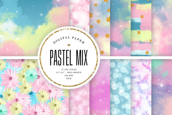 Elevate Your Designs with Pastel Mix Backgrounds