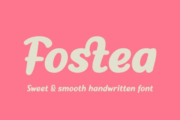 Fostea: Elevating Your Visual Design with Bold Script Typography
