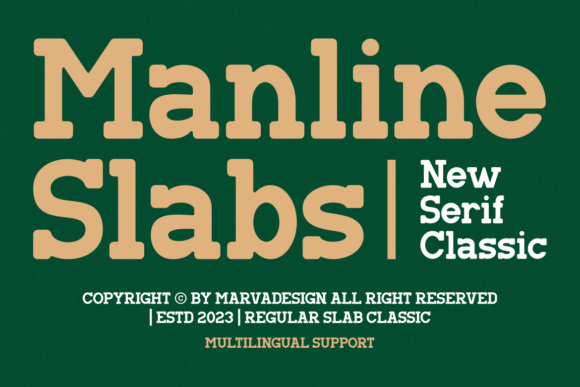Manline Slabs: A Modern Serif for Authentic Branding