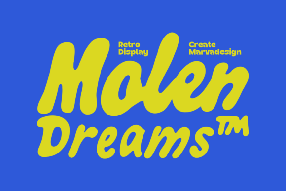 Molen Dream: A Retro Typeface for Bold Visual Impact