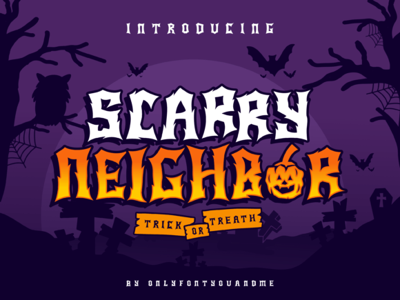 Scary Neighbor: A Playful Horror Font for Bold Branding