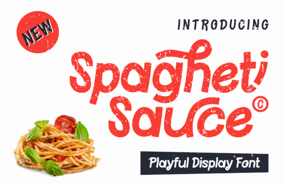 Spagheti Sauce: The Playful Font for Modern Design