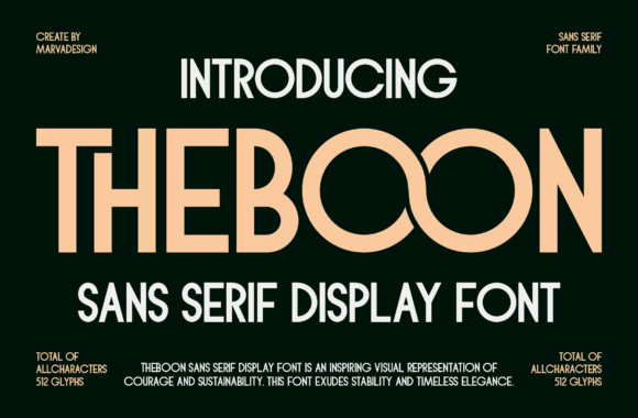 Theboon: Elevate Your Brand with Modern Display Typography